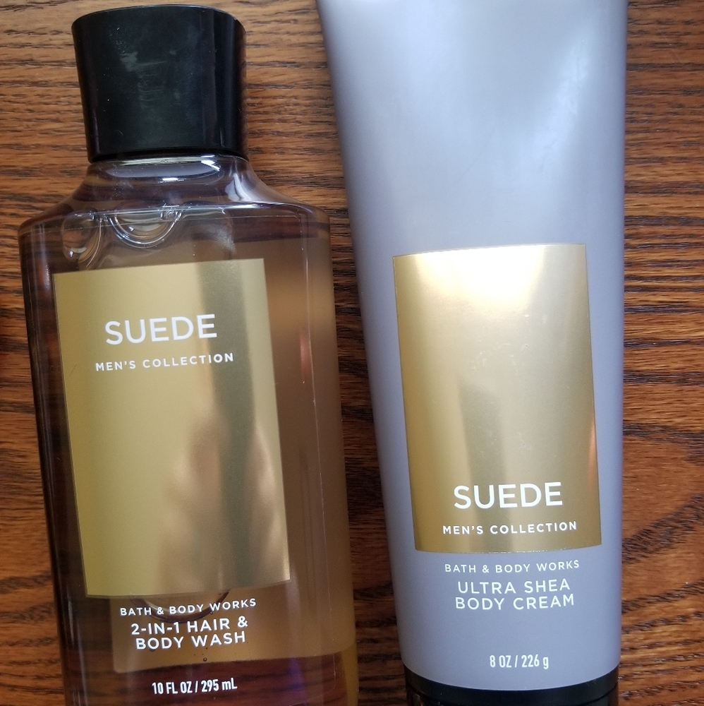 Bath and Body Works Suede set
